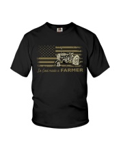 So God Made A Farmer Youth T-Shirt tile