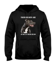 Their Hearts Are As Big As Their Heads Pitbull Hooded Sweatshirt tile