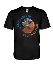 Half Earther Half Martian V-Neck T-Shirt tile