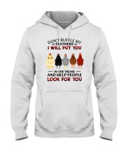 Don't Ruffle My Feathers Chicken Hooded Sweatshirt tile