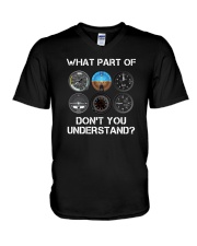 What Part Of Don't You Understand V-Neck T-Shirt tile