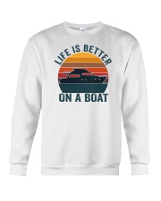 Life Is Better On A Boat Crewneck Sweatshirt tile