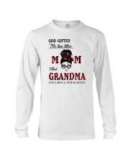 God Gifted Me Two Titles Mom And Grandma Long Sleeve Tee tile