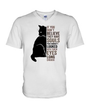 If You Don't Believe They Have Souls Cat V-Neck T-Shirt tile