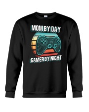 Mom By Day Gamer By Night Crewneck Sweatshirt tile