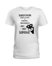 Silence Is Golden Ladies T-Shirt tile