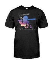 Behind Every Softball Player Softball Mom Classic T-Shirt front