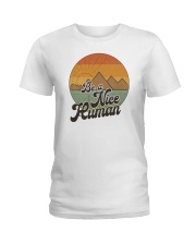 Be A Nice Human Ladies T-Shirt tile