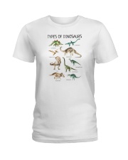 Types Of Dinosaurs Ladies T-Shirt tile