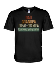 Dad Grandpa Great Grandpa V-Neck T-Shirt tile