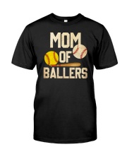 Mom Of Ballers Softball Baseball Classic T-Shirt front