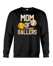 Mom Of Ballers Softball Baseball Crewneck Sweatshirt tile
