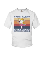 Aunticorn Like A normal Aunt But More Awesome Youth T-Shirt tile