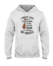 I Might Look Like I'm Listening To You Ukulele Hooded Sweatshirt tile