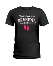 Soon To be Grandma 2021 Ladies T-Shirt tile