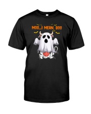 Moo I Mean Boo Classic T-Shirt front