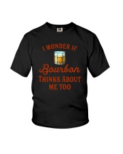 I Wonder If Bourbon Thinks About Me Too Youth T-Shirt tile