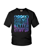 Science Because Figuring Things Out Youth T-Shirt tile