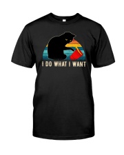 I Do What I Want Cat Classic T-Shirt front