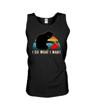 I Do What I Want Cat Unisex Tank tile