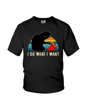 I Do What I Want Cat Youth T-Shirt tile