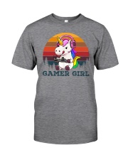 Gamer Girl Unicorn Classic T-Shirt front