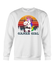 Gamer Girl Unicorn Crewneck Sweatshirt tile