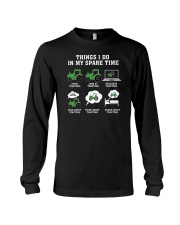 Things I Do In My Space Time Tractors Long Sleeve Tee tile