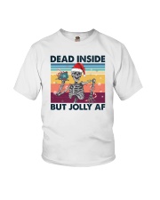 DEAD INSIDE BUT JOLLY AF VINTAGE Youth T-Shirt tile