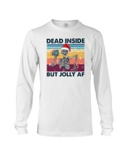 DEAD INSIDE BUT JOLLY AF VINTAGE Long Sleeve Tee tile