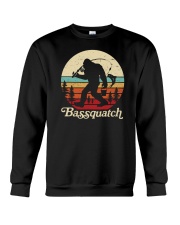 Bassquatch Bigfoot Fishing Crewneck Sweatshirt tile