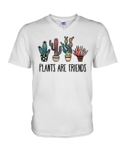 Plants Are Friends V-Neck T-Shirt tile