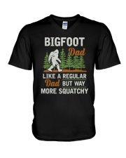 Bigfoot Dad Like A Regular Dad V-Neck T-Shirt tile