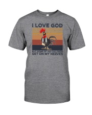 I Love God Chicken Classic T-Shirt front