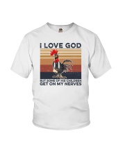 I Love God Chicken Youth T-Shirt tile