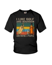 I Like Golf And Bourbon And Maybe 3 People Youth T-Shirt tile