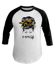 Mom Life Sunflower Baseball Tee tile