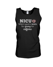 Nicu Where You're Never Too Young For Caffeine Unisex Tank tile