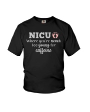 Nicu Where You're Never Too Young For Caffeine Youth T-Shirt tile