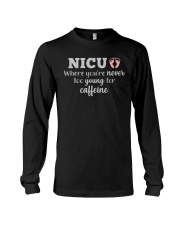 Nicu Where You're Never Too Young For Caffeine Long Sleeve Tee tile