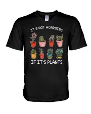 It's Not Hoarding If It's Plants V-Neck T-Shirt tile