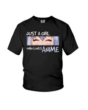 Just A Girl Who Loves Anime Youth T-Shirt tile