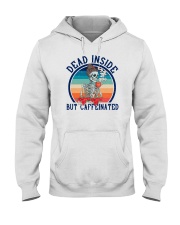 Dead Inside But Caffeinated Skull Coffee Hooded Sweatshirt tile