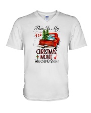 This Is My Christmas Movie V-Neck T-Shirt tile