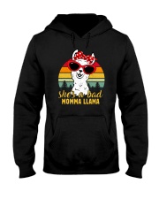 She's A Bad Momma Llama Vintage Hooded Sweatshirt tile