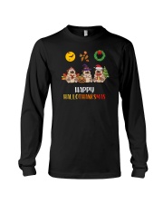 Happy Hallothanksmas Pug Long Sleeve Tee tile
