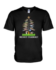 Merry Fishmas V-Neck T-Shirt tile