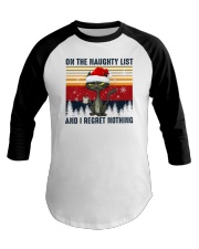 On The Naughty List And I Regret Nothing Cat b Baseball Tee tile