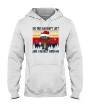 On The Naughty List And I Regret Nothing Cat b Hooded Sweatshirt tile