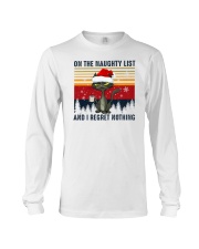 On The Naughty List And I Regret Nothing Cat b Long Sleeve Tee tile